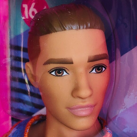 New in Box-Barbie Ken Fashionistas Doll #163 wearing Purple “Malibu” Top - Picture 9 of 12